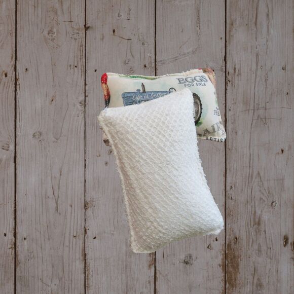 Reusable Sponge, Farm Tractor Dish Scrubby, Set Of 2 - Picture 2 of 5